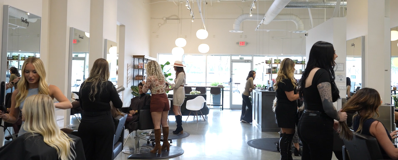 Bright Cumming GA location interior shot of full salon